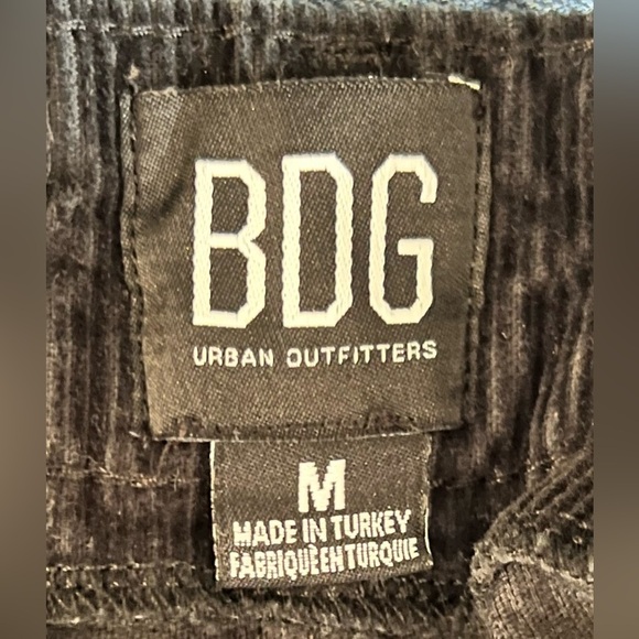 BDG Urban Outfitters black corduroy button front mini skirt medium EUC - Picture 8 of 8